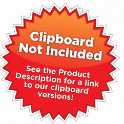 Vertical WhiteCoat Clipboard Notepad