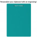 Letter Size 8.5 x 11 Aluminum Clipboard | Teal Letter Size 8.5 x 11 Aluminum Clipboard | Teal