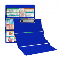 WhiteCoat Clipboard® Trifold - Blue Veterinary Medicine Edition