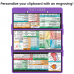 WhiteCoat Clipboard® Trifold - Lilac Veterinary Medicine Edition