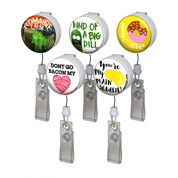 Punny Food Badge Reel Pack