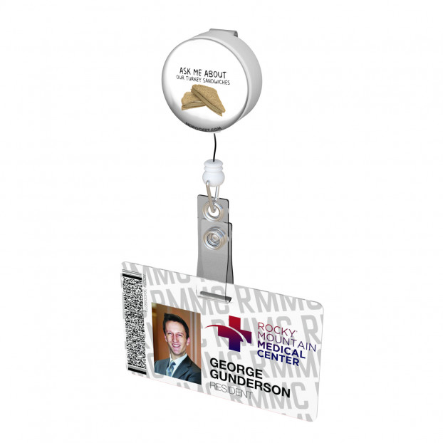 Ask me about our Turkey Sandwiches Button Badge Reel